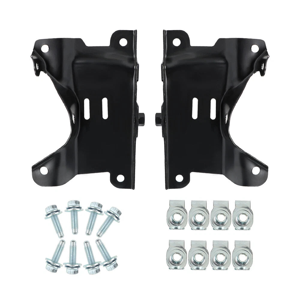 2X Front Bumper Outer Bracket for Chevy Silverado 2500HD 3500HD (2007–2010)