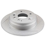 Set of 2 Slotted Rear Brake Rotors for Honda CR-V (2002–2004)