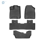 Set of 4 TPE Rubber Black All Weather Floor Mats for Acura MDX (2014–2020)