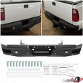 Rear Bumper for Ford Super Duty F250 F350 (1999–2016) Black with Sensor Holes