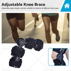 Adjustable Hinged Knee Brace for Universal Fit (ROM Stabilizer)