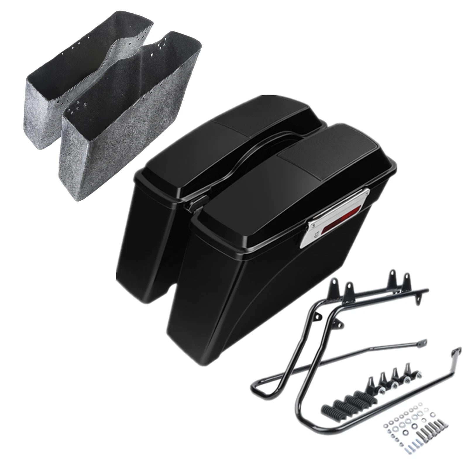 Hard Saddlebag Speakers Lid w/Conversion Bracket for Harley Softail (1984–2017)