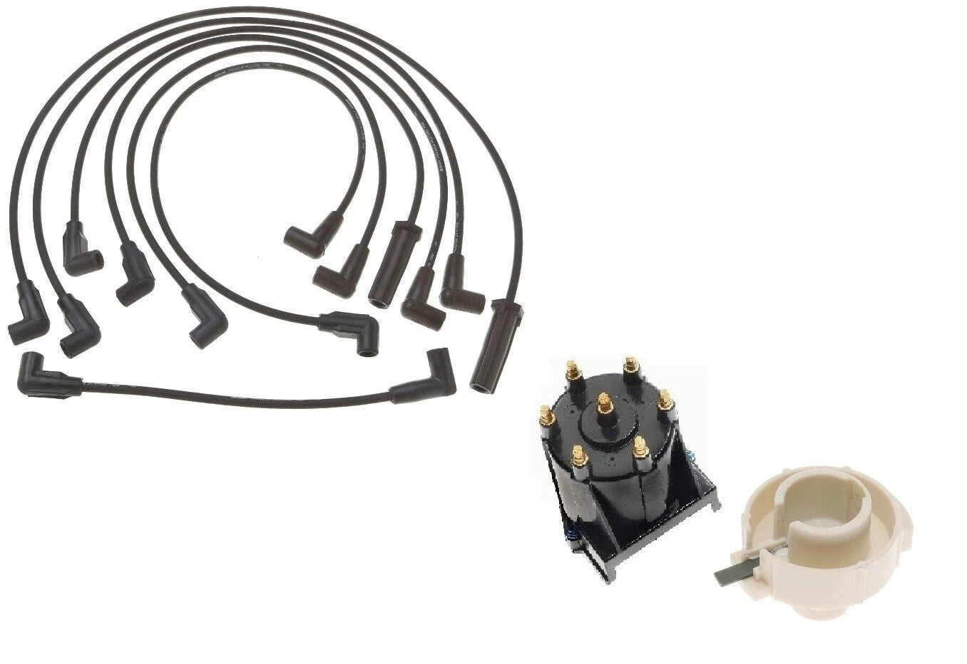 Pro Ign Wire Set & Distributor Cap Rotor Kit for Chevy K1500 GMC C1500 (1990–1999)