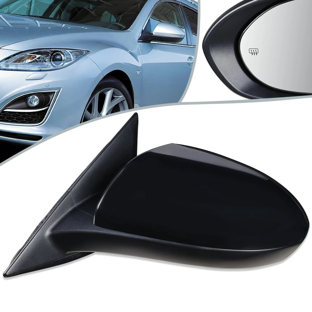 Power Heated Rear View Door Mirror Left for Mazda 6 (2009–2013) MA1320172