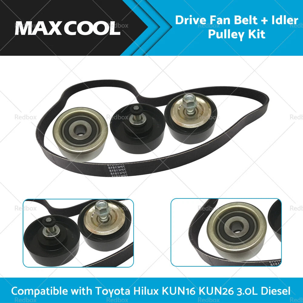 Idler Pulley Kit for Toyota Hilux 3.0 Diesel KUN16 KUN26 (2005–2015)