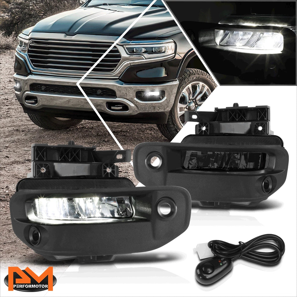 High Power LED Fog Lights for Ram 1500 (2019–2024) - Smoked Lens