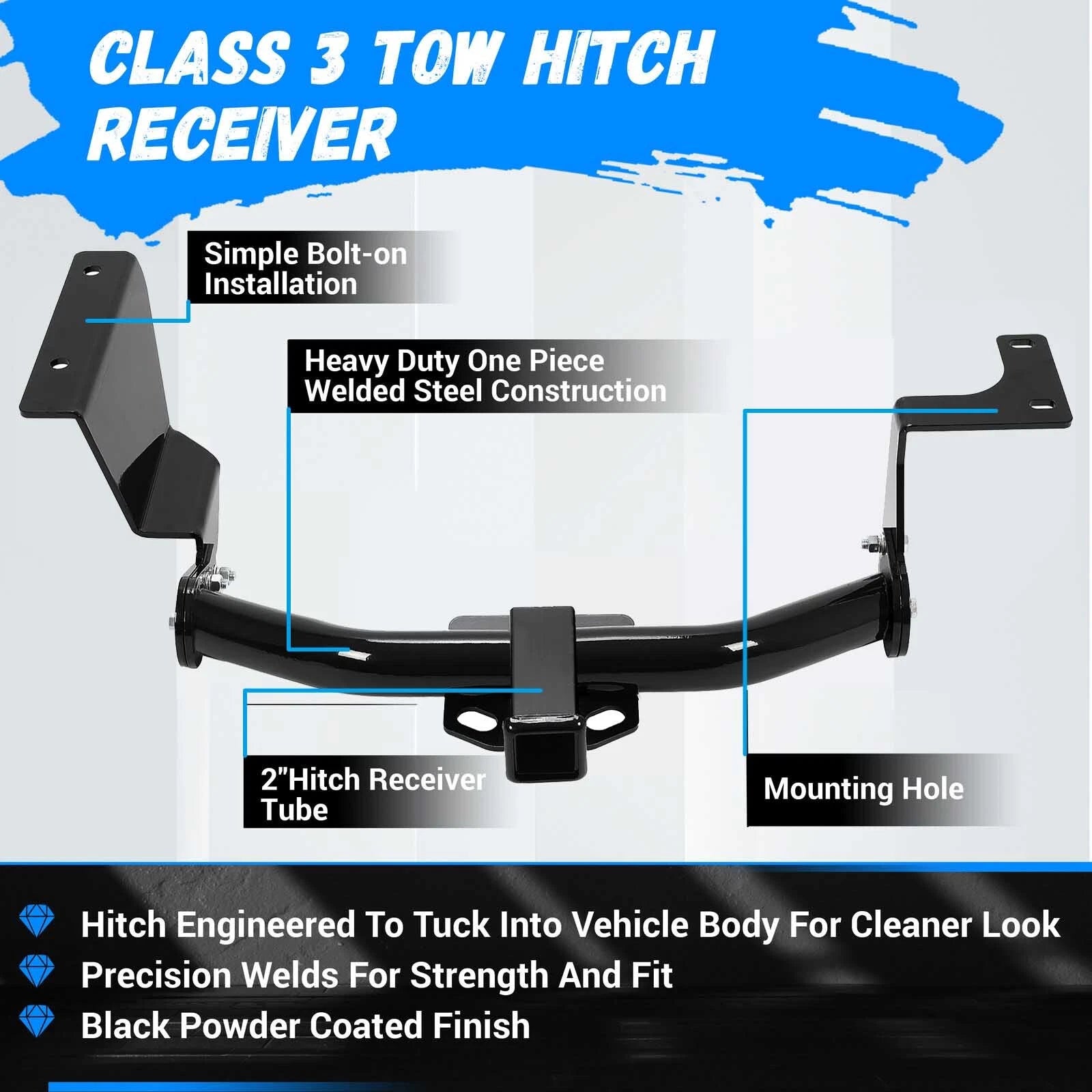 Class III Trailer Hitch 2" Receiver for Honda CR-V (2007–2011)