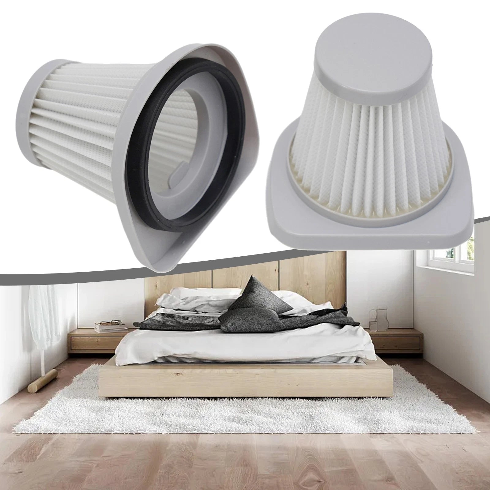 Vacuum Cleaner Accessories Set of 4 Filters for Household Cleaning