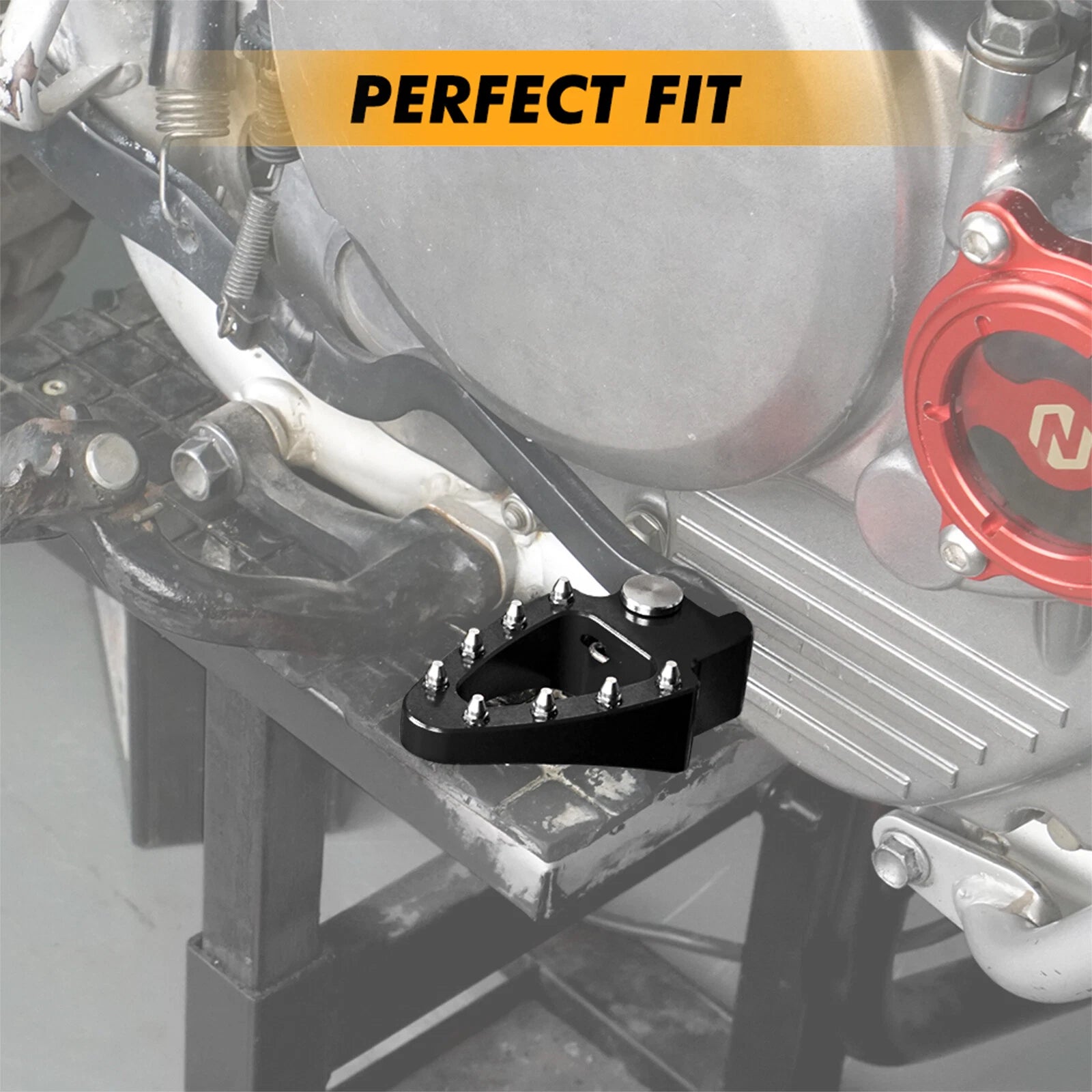 Rear Foot Brake Pedal Tip Step Plate for Honda XR650L (1993–2024)