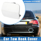 Tow Hook Eye Hole Cover Cap for BMW 3-Series (2007 - 2010) White Rear Right