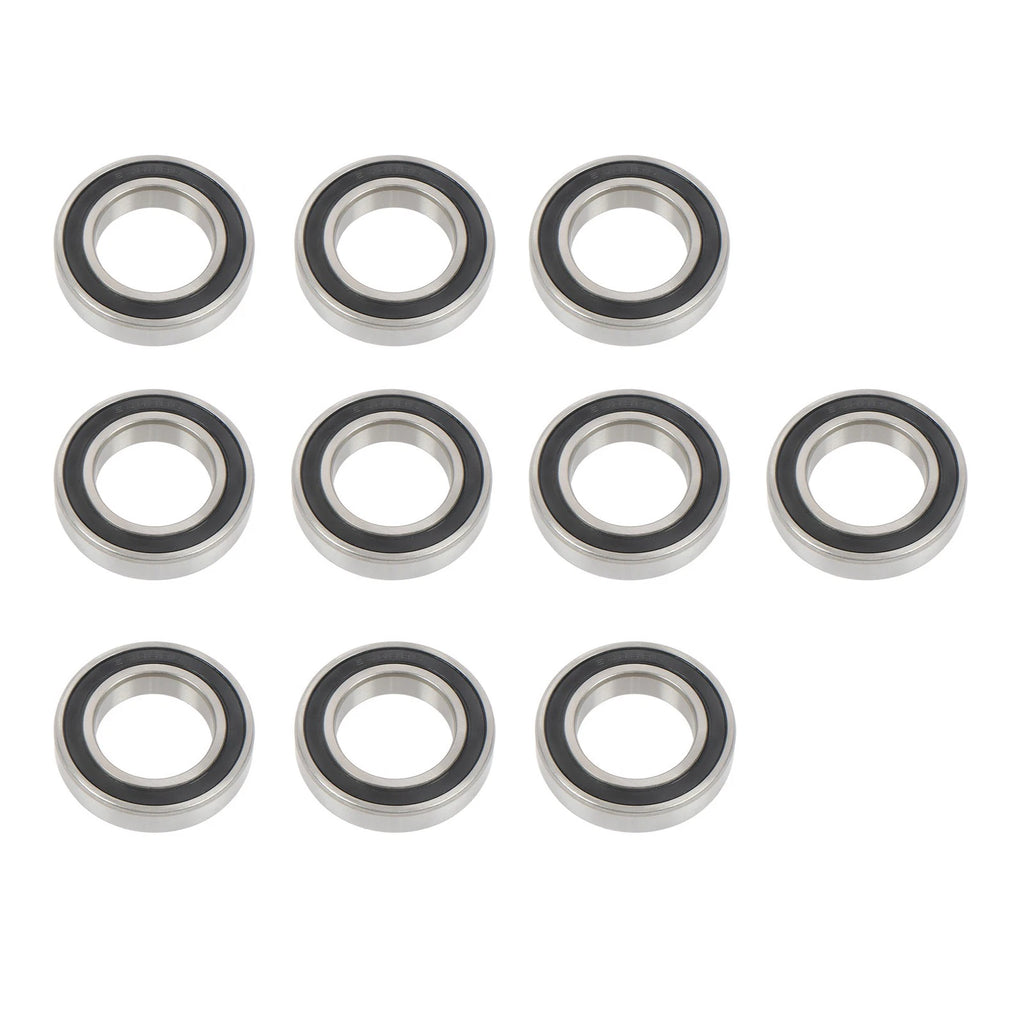 10Pcs 6008-2RS Bearings for (40x68x15mm, Double Rubber Seals)