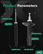 Suspension Struts Shocks Kit for BMW X3 (2004–2010)