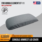 Fleece Console Lid Armrest Cover for Honda Element (2007–2011) Gray