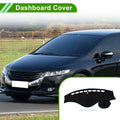 Dashboard Cover Mat for Honda Odyssey (2009-2014) Sun Protector Pad Black Blue