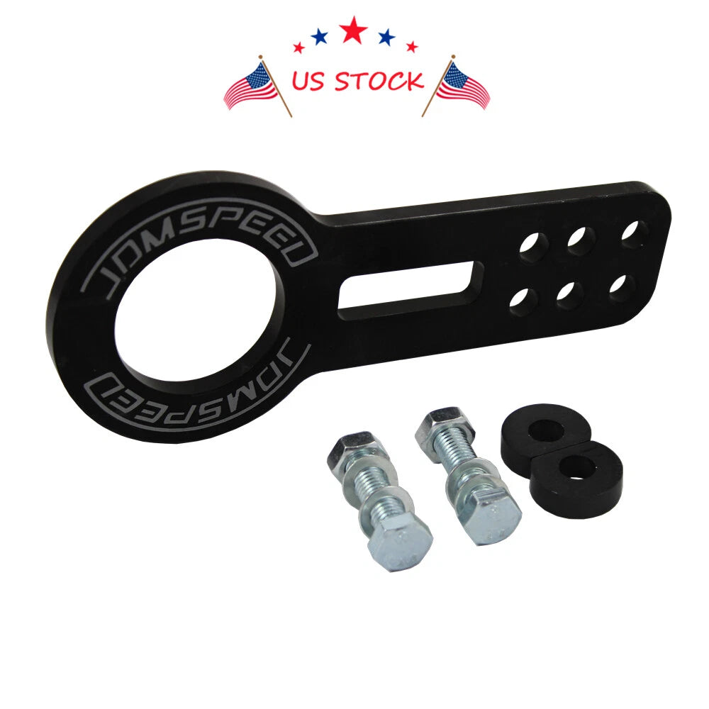 Tow Hook Kit for Make Model  - CNC Anodized Black Billet Aluminum