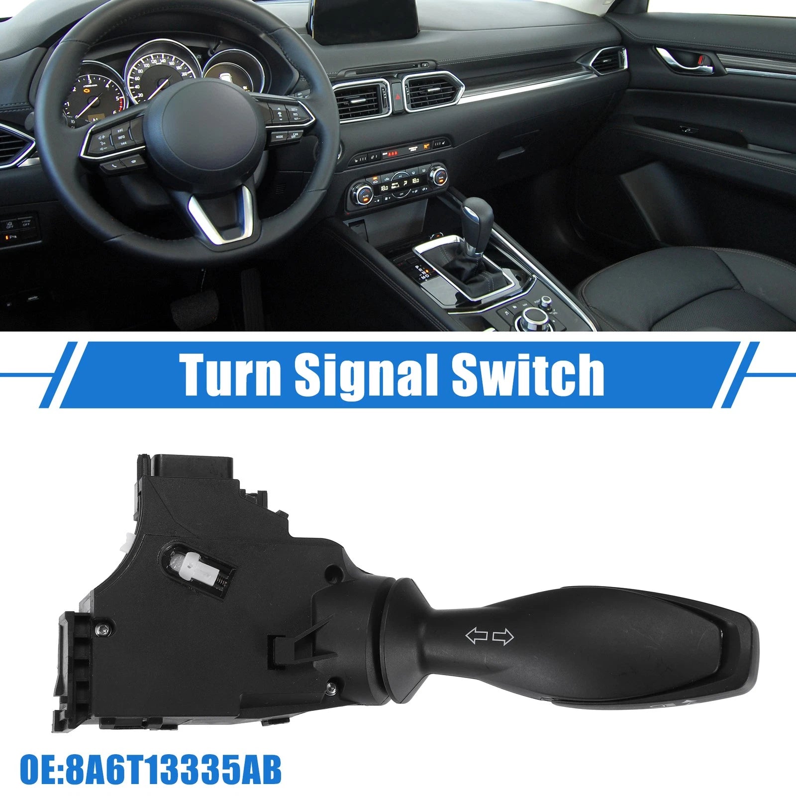 Steering Column Switch Stalk 8 Pin 8A6T13335AB for Ford Fiesta VI (2008–Present)