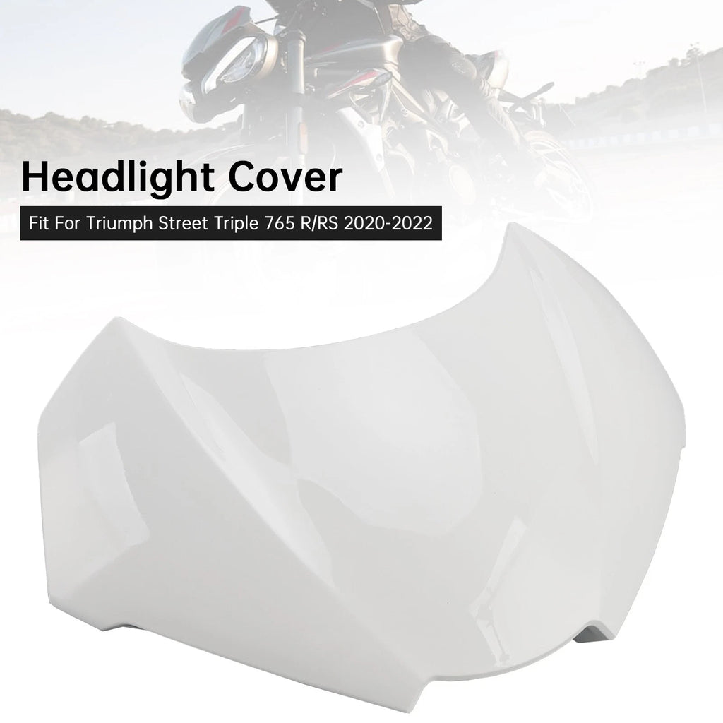 Front Nose Headlight Cover Fairing for Street Triple 765 R/RS (2020–2022) White