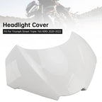 Front Nose Headlight Cover Fairing for Street Triple 765 R/RS (2020–2022) White