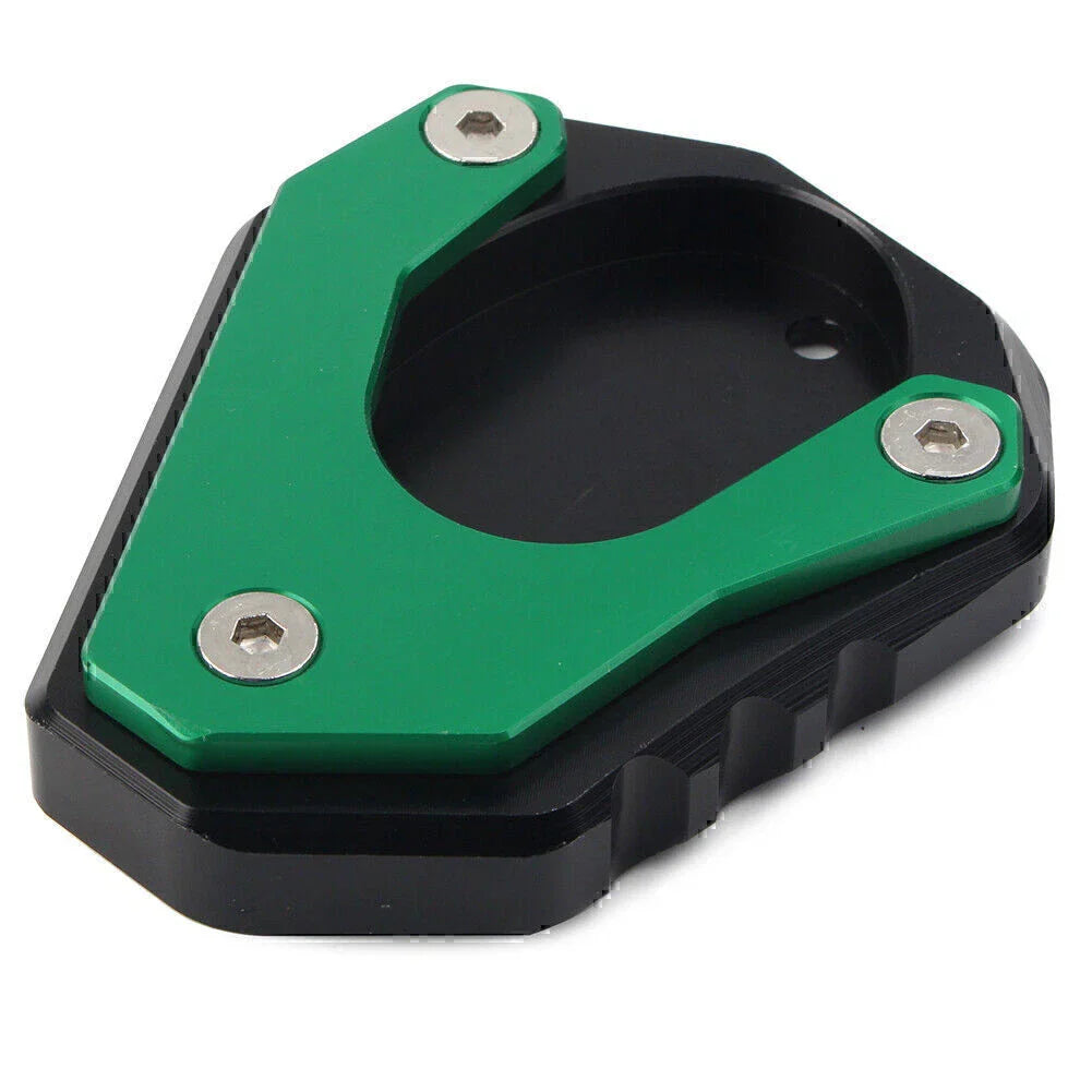 Green Foot Stand Side Extension Plate for KAWASAKI Ninja 400, Versys 650 (2018-2023)
