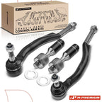 Set of 4 Inner & Outer Tie Rods for Chevy Trailblazer (2002–2009)