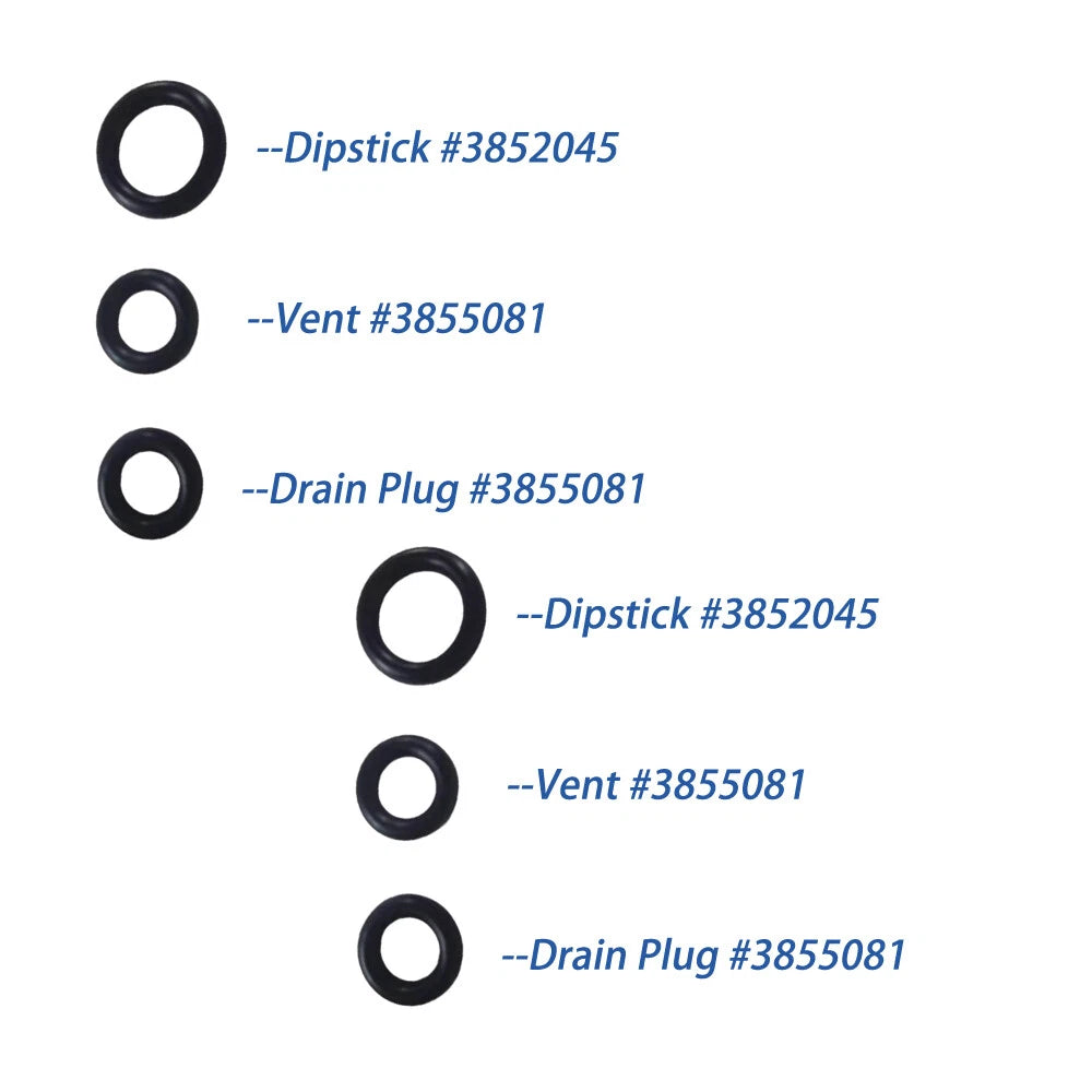 Set of 2 Gearlube/Gearoil O-ring for Volvo Penta