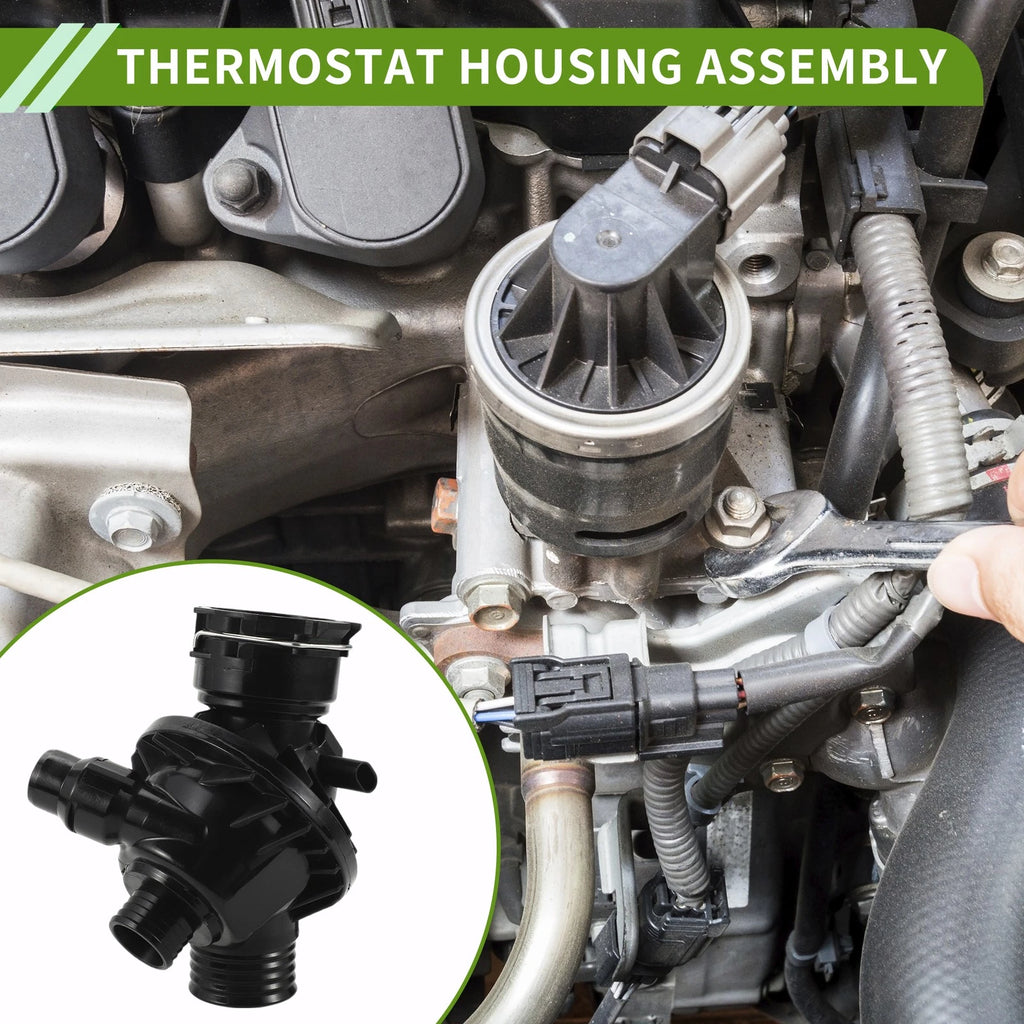 Engine Coolant Thermostat Housing Assembly for BMW E92 F30 F15 335i 435i X5 X6 (2007–2019)