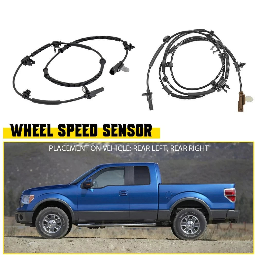 2x Rear ABS Wheel Speed Sensor for Ford F150 (2011–2014) BL3Z2C190D BL3Z2C190C