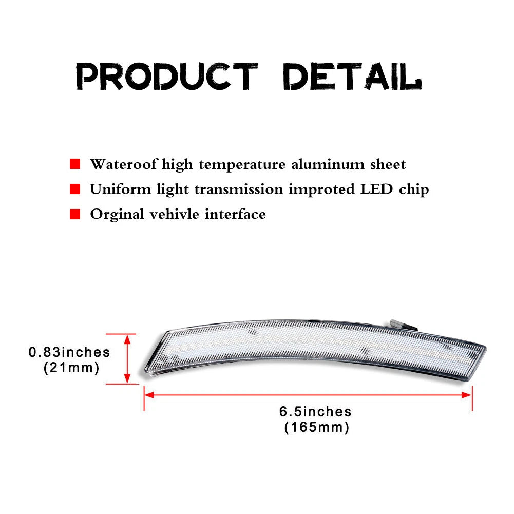 Amber LED Side Marker Lamps for Mini Cooper (2002–2008)