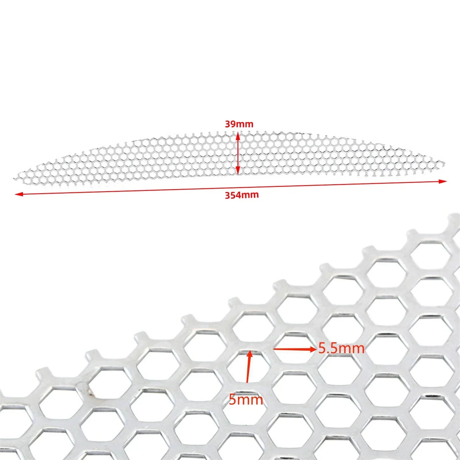 Hexagon Mesh Fairing Vent Screen Grill for Harley Road Glide FLTR (15-23)
