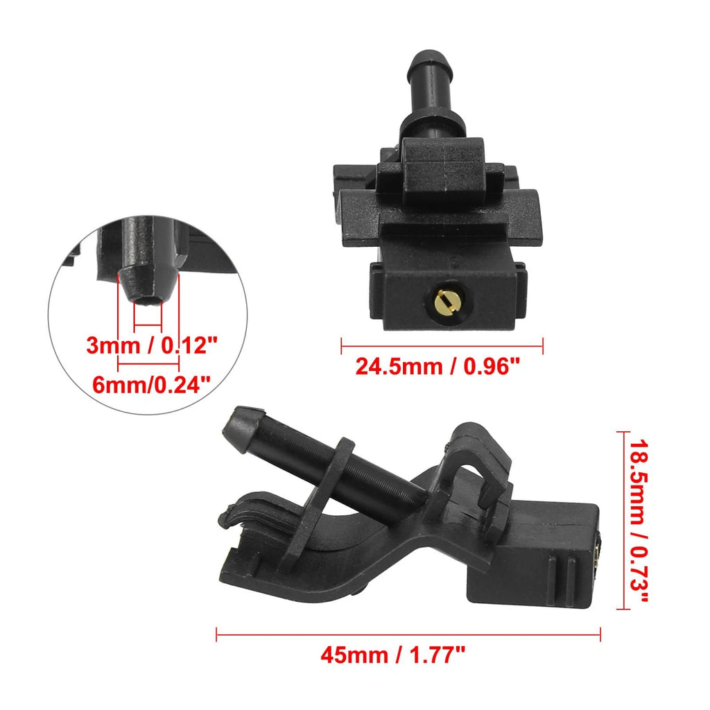 Set of 4 Front Windshield Washer Nozzles for Toyota Lexus (Replaces 85381-12300)
