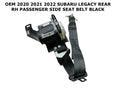 Rear Right Side Seat Belt for Subaru Legacy (2020–2022) - Black