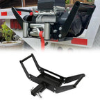 Foldable Winch Mounting Plate for Truck SUV (2" Tow Hitch Receiver)