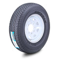 ROCKMAN ST235/80R16 Trailer Tire 10-Ply E 124M with 8x6.5 White Spoke Rim
