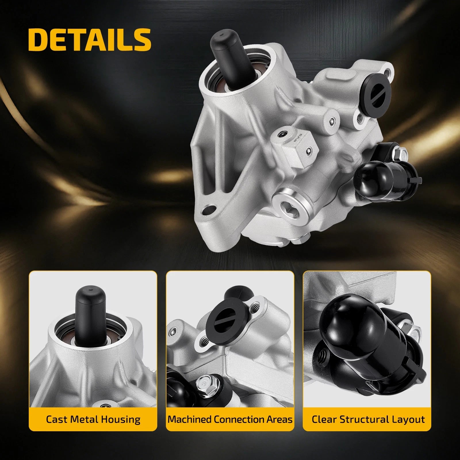 Hydraulic Power Steering Pump Assembly for Honda Civic 2006–2011 1.8L 96-05456