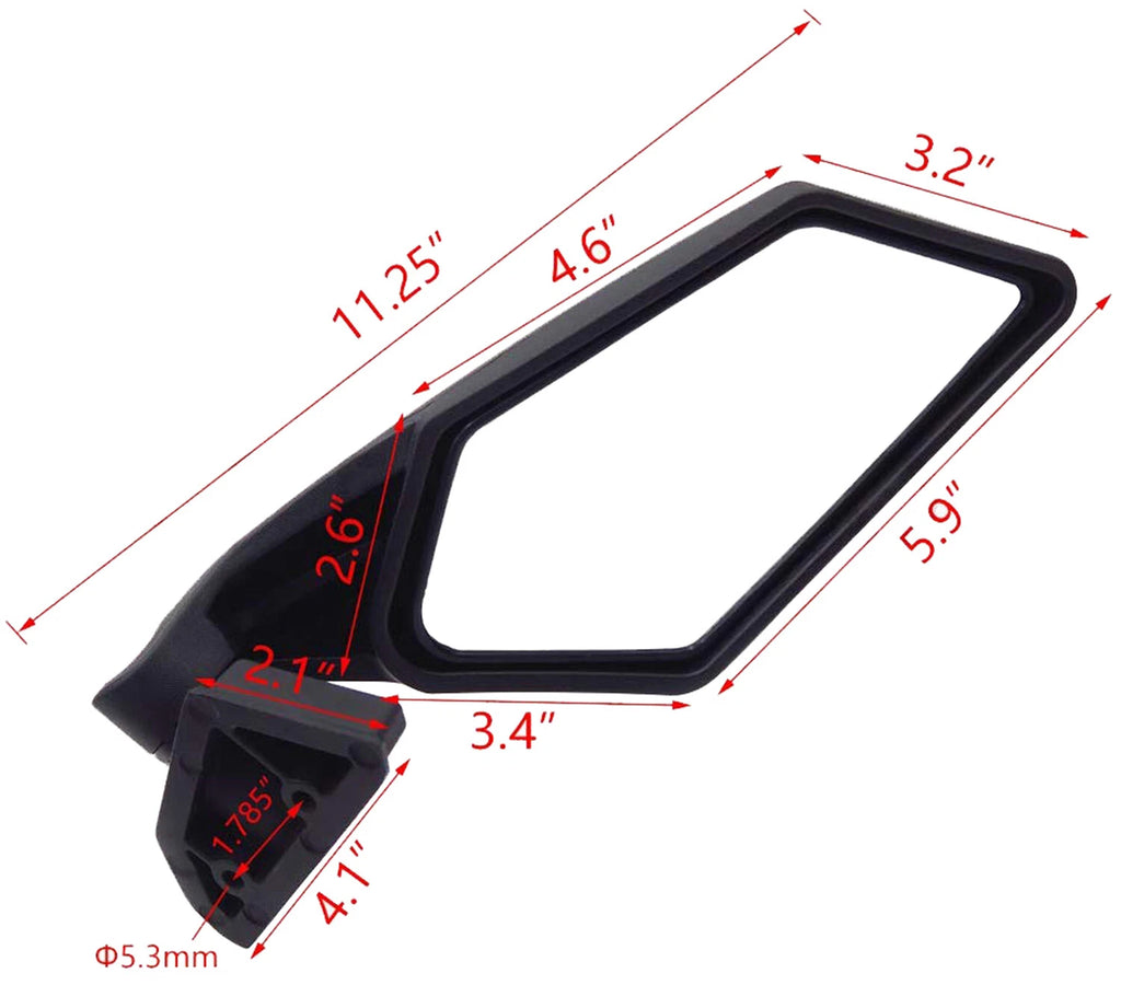 Set of 2 LED Turn Signal Mirrors for Can Am Maverick X3 (2017–2019)