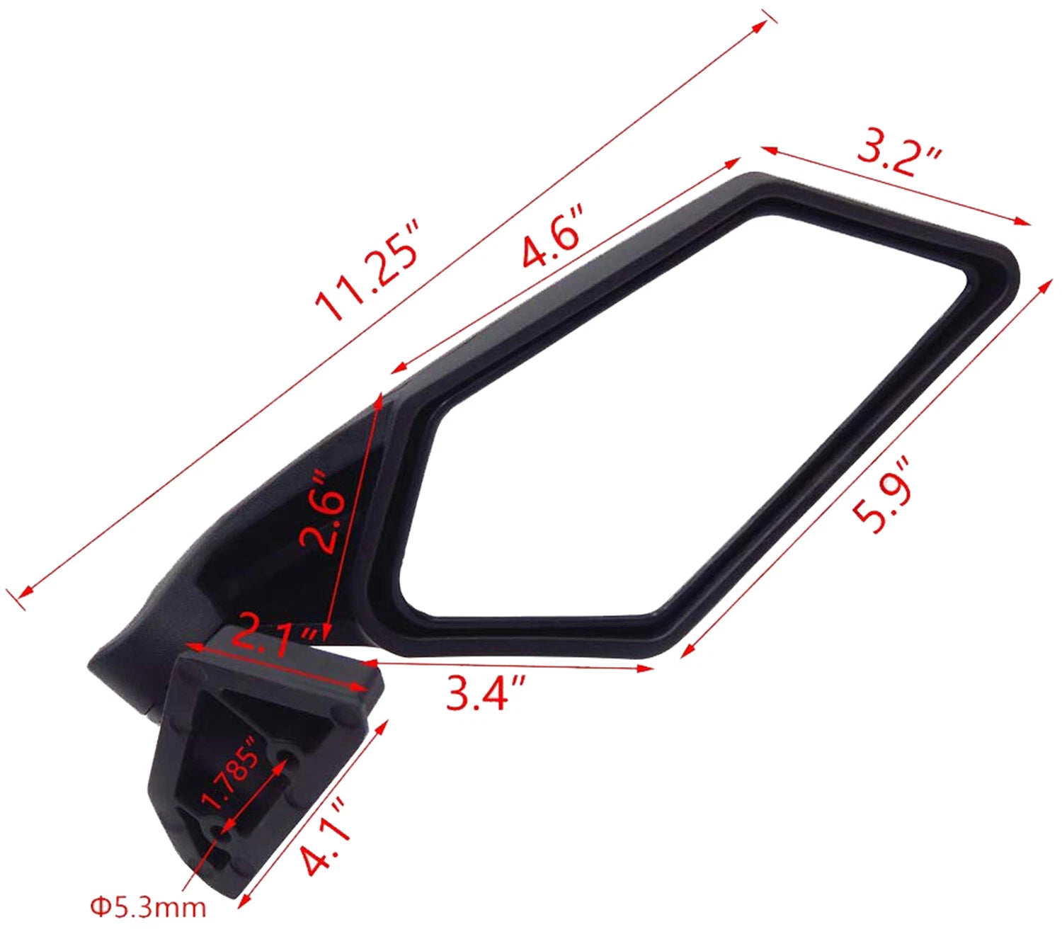 Set of 2 LED Turn Signal Mirrors for Can Am Maverick X3 (2017–2019)