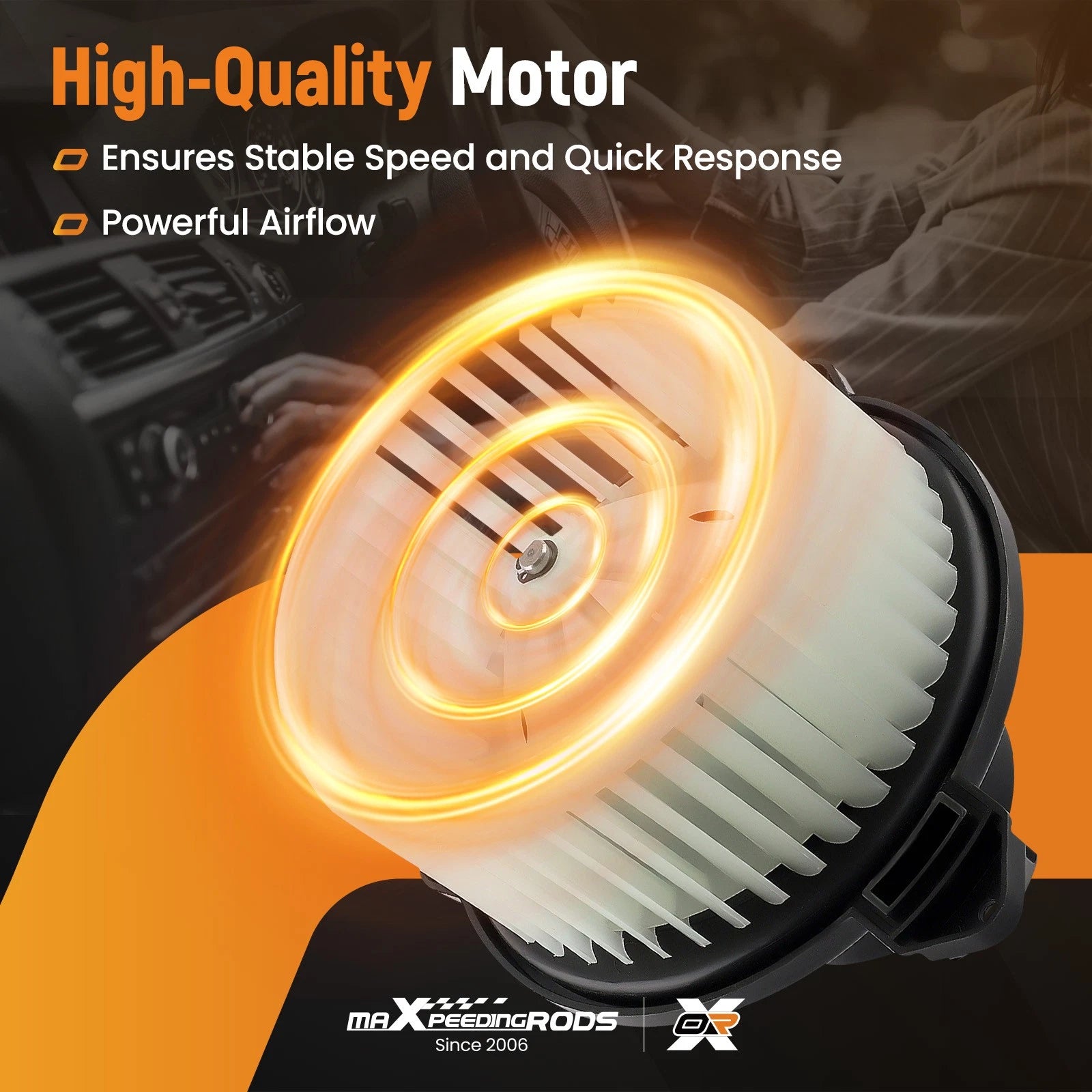 Blower Motor for Dodge Ram 1500/2500/3500, Jeep Grand Cherokee (2002–2008)