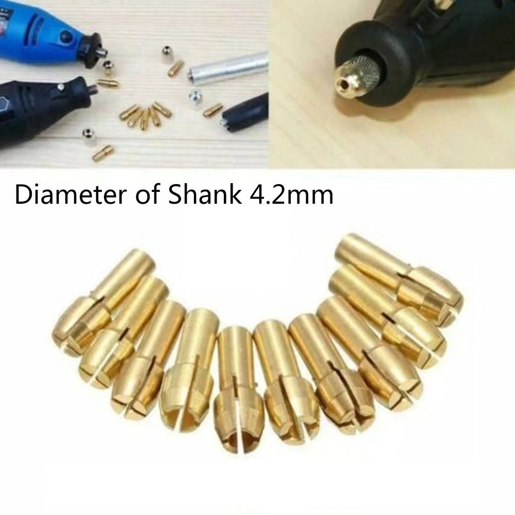 10PCS Drill Chucks Collet Adapter for Rotary Tool (Universal)