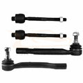 Set of 4 Front Inner Outer Tie Rod End Links for Acura MDX Honda Pilot (2001–2005)
