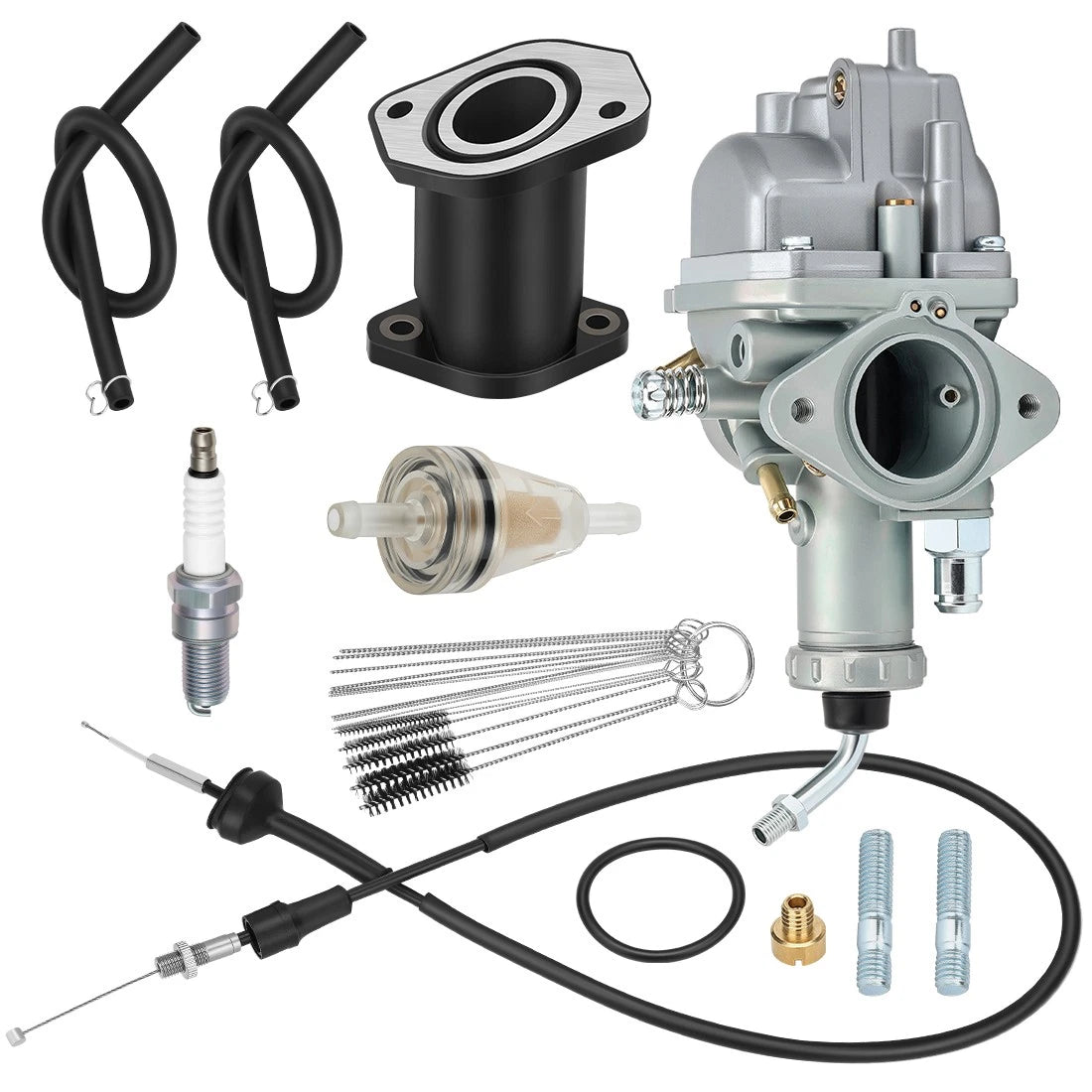 Carburetor for Yamaha Timberwolf 250 YFB250 FW (1992–2000) w/Intake Manifold Cable