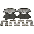 Set of 4 Brake Pads for Kia Optima Rear FWD (2011–2013)