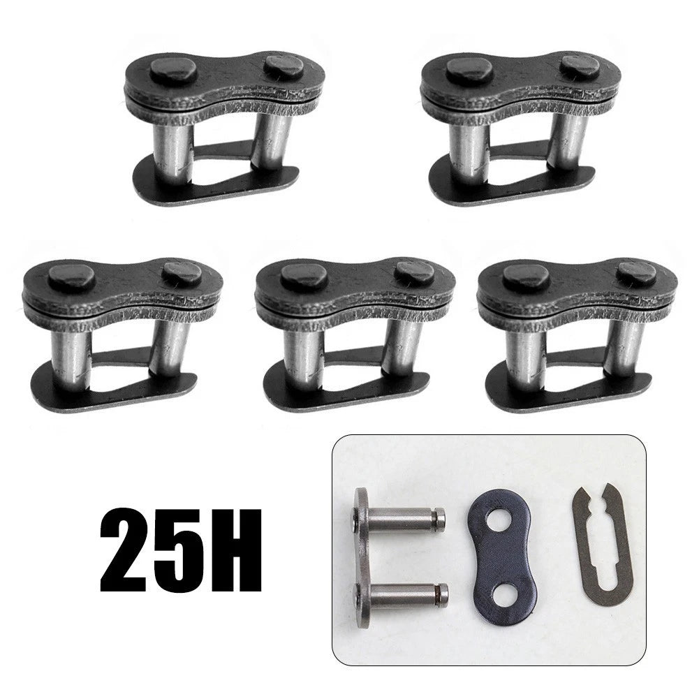 Pack of 5 Metal 25H Chain Master Connecting Link for ATV Motocross Scooter