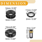 Set of 6 Fuel Injector Seal O Rings for Toyota Supra (3.0)