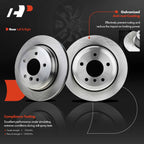 Rear Disc Brake Rotors & Ceramic Pads for BMW 325xi (2001–2005)