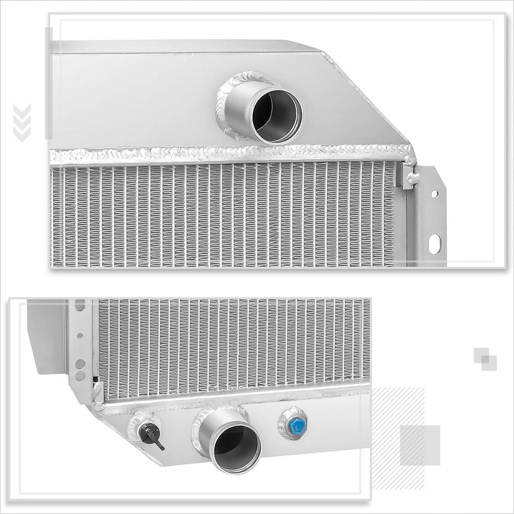 2-Row Aluminum Racing Radiator for Ford F-100/F-150/F-250/Bronco (1968–1979)