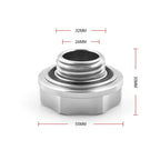 JDM Silver Engine Oil Filler Cap + Radiator Cap + Battery Tie Down for Honda
