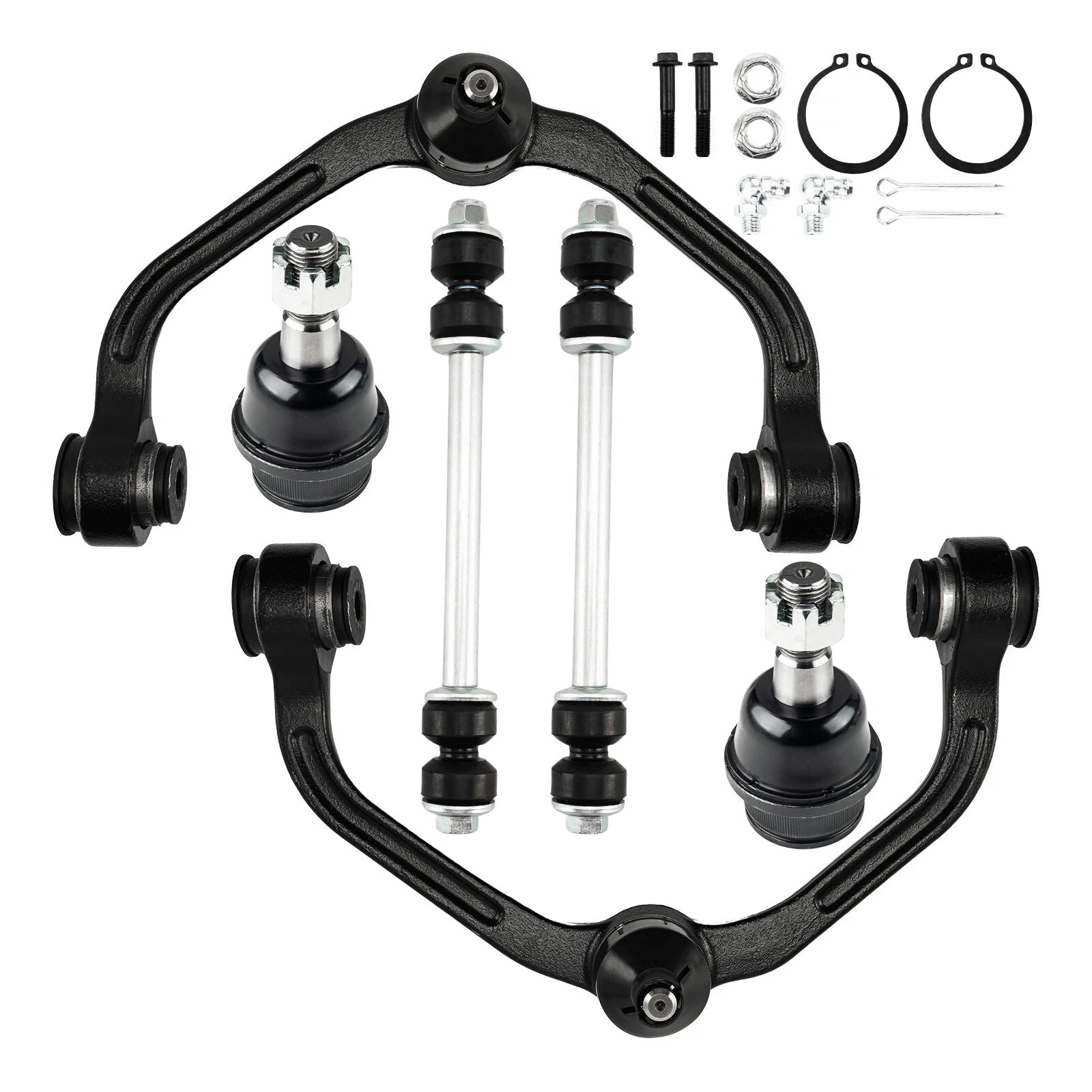Front Upper Control Arms Ball Joints and Sway Bar for Ford Ranger Mazda (1998–2007)