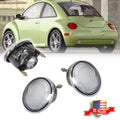 2X Clear Lens Rear Bumper Backup Lights for VW Beetle (1998–2005)