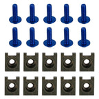 10 Pack M6x20 Motorcycle Fairing Screen Screw Bolt Fastener Clip Kit for