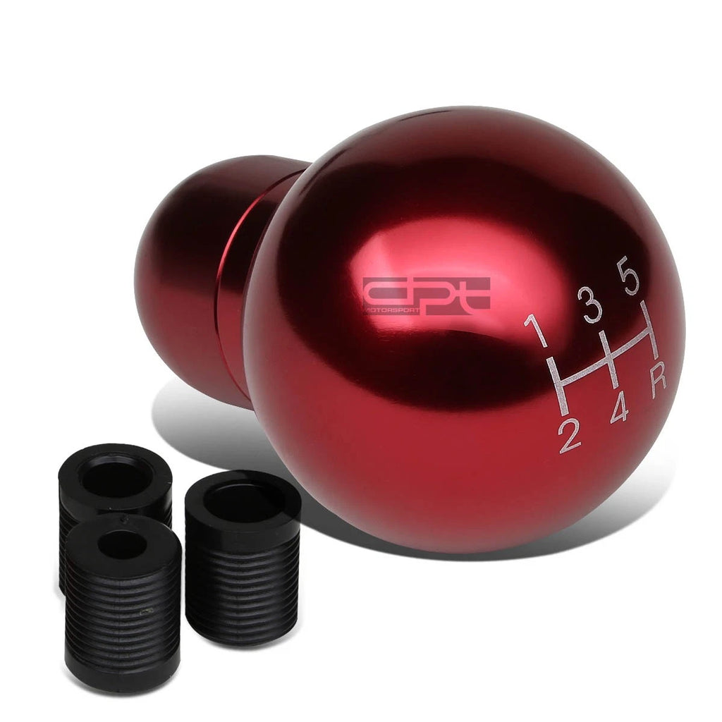 Red Aluminum Short Shift Knob for M8/M10/M12 5-Speed Manual Transmission